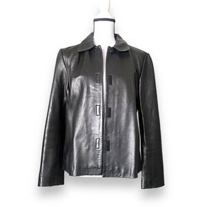 INC. International Women's Leather Jacket Size Small
